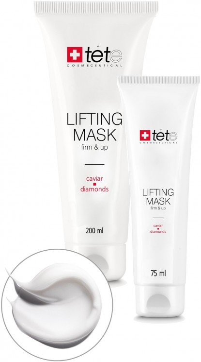TETE Лифтинг маска с экстрактом икры и алмазной микропудрой 75 мл 